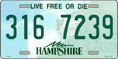 NH license plate 3167239