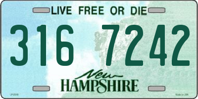 NH license plate 3167242
