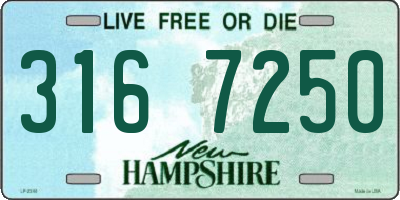 NH license plate 3167250