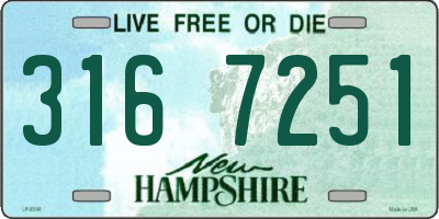 NH license plate 3167251