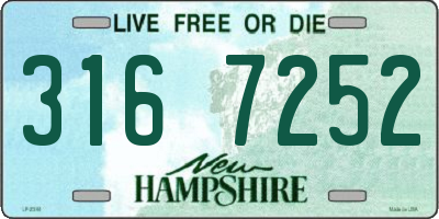NH license plate 3167252