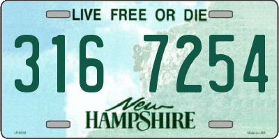 NH license plate 3167254