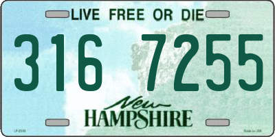 NH license plate 3167255