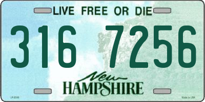 NH license plate 3167256