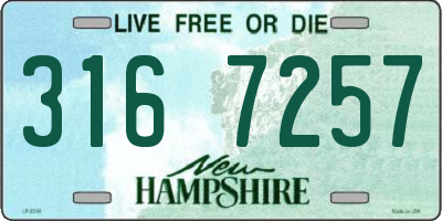 NH license plate 3167257