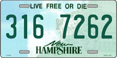 NH license plate 3167262