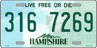 NH license plate 3167269