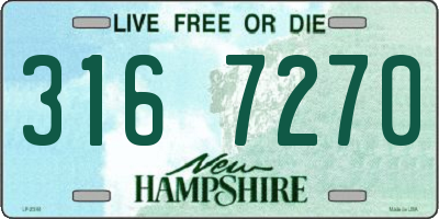 NH license plate 3167270