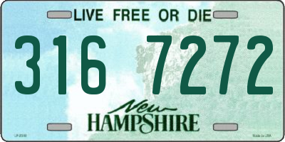 NH license plate 3167272
