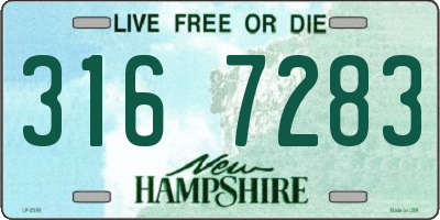 NH license plate 3167283