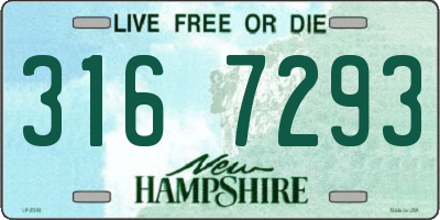 NH license plate 3167293