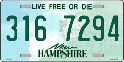 NH license plate 3167294