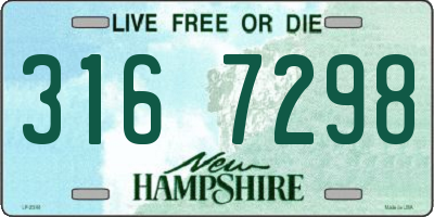 NH license plate 3167298