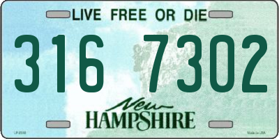 NH license plate 3167302