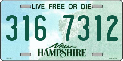 NH license plate 3167312