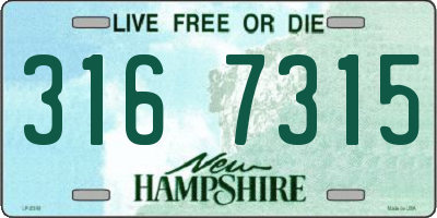NH license plate 3167315