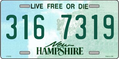 NH license plate 3167319