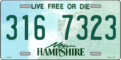 NH license plate 3167323
