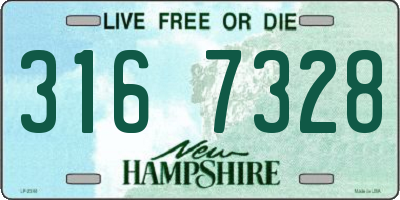 NH license plate 3167328