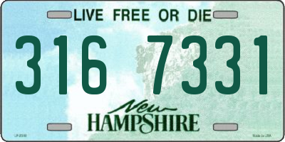 NH license plate 3167331