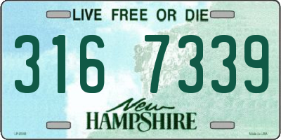 NH license plate 3167339