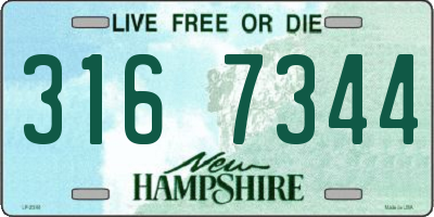 NH license plate 3167344