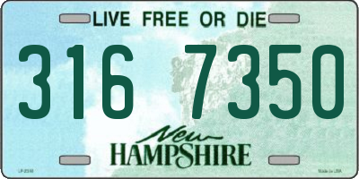 NH license plate 3167350