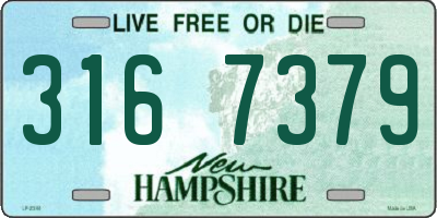 NH license plate 3167379