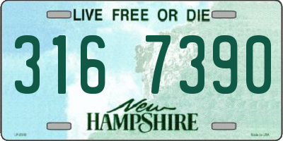 NH license plate 3167390
