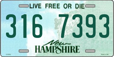 NH license plate 3167393