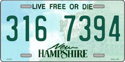 NH license plate 3167394