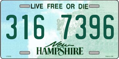 NH license plate 3167396