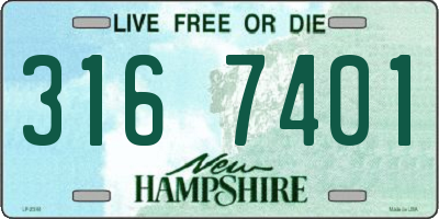 NH license plate 3167401