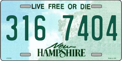 NH license plate 3167404