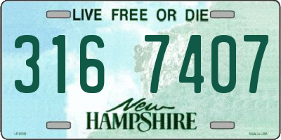 NH license plate 3167407