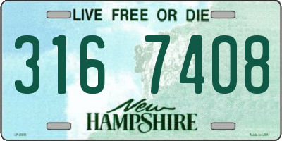 NH license plate 3167408