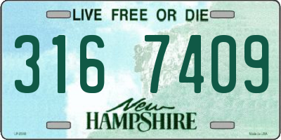NH license plate 3167409
