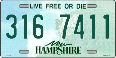 NH license plate 3167411