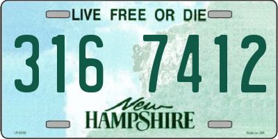 NH license plate 3167412