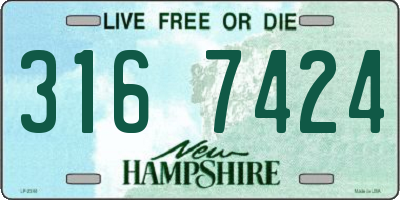 NH license plate 3167424