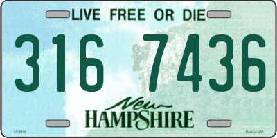 NH license plate 3167436