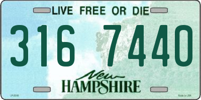 NH license plate 3167440