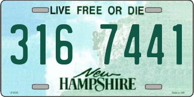 NH license plate 3167441