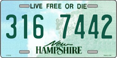 NH license plate 3167442
