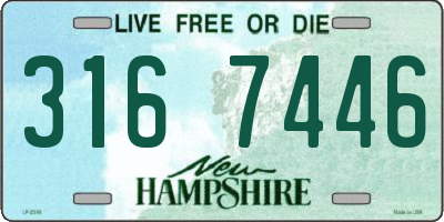 NH license plate 3167446