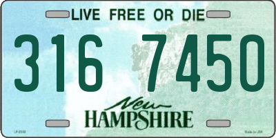 NH license plate 3167450