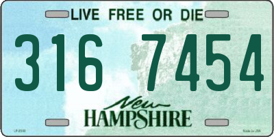 NH license plate 3167454