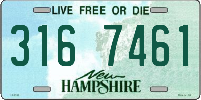 NH license plate 3167461