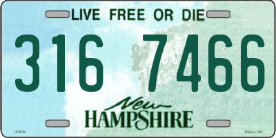 NH license plate 3167466