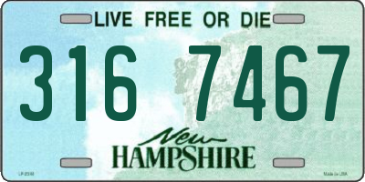 NH license plate 3167467